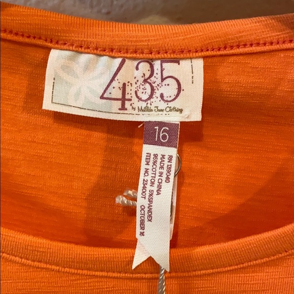 NWT Matilda Jane 435 16 Orange Be Right Over Tee! - Picture 4 of 9